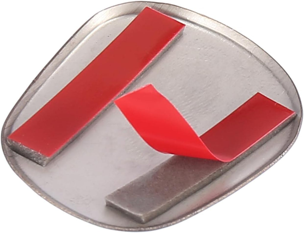 Stainless Steel Black Car Gear Shift Knob Cover Sticker S93445