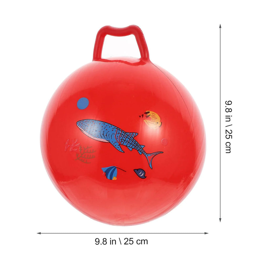 3Pcs Inflatable Hopper Balls with Handle I14367
