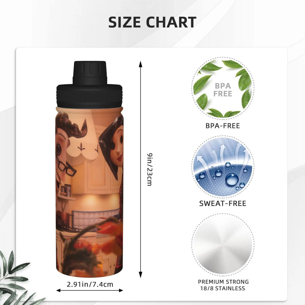 18OZ Stainless Steel Insulated Water Bottle T60018