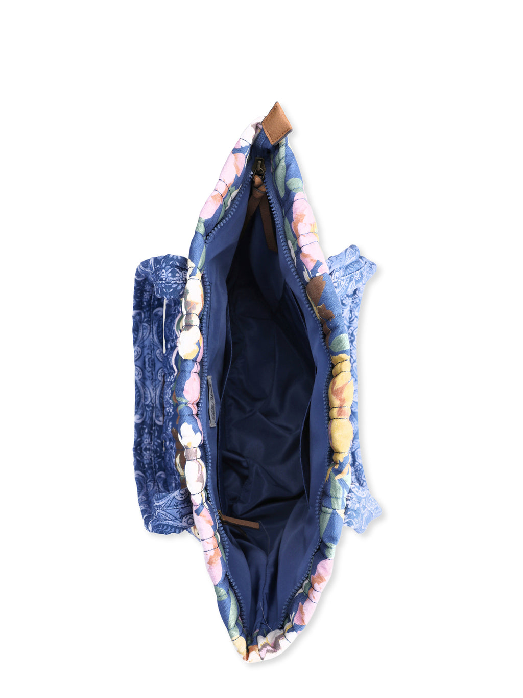 Dark Denim Quilted Print Tote E84110