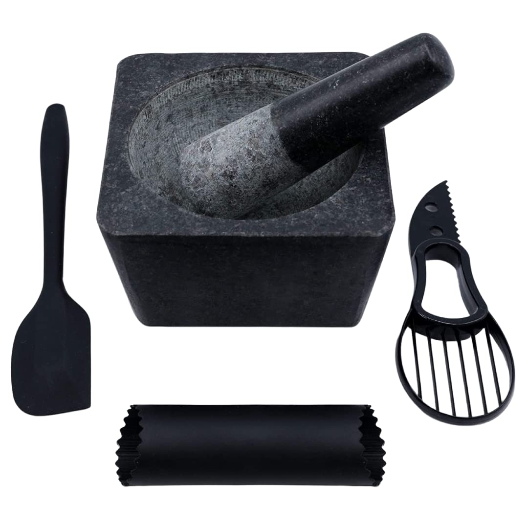 Large Granite Mortar and Pestle Set, Pack of 2 Y104783