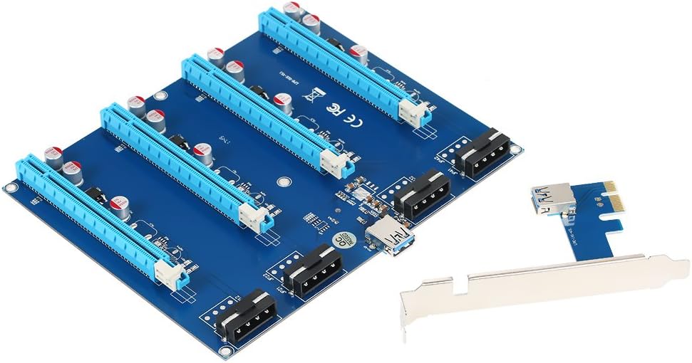 PCI-E 1 to 4 PCI Express 16X Slots Riser Card Adapter E43257