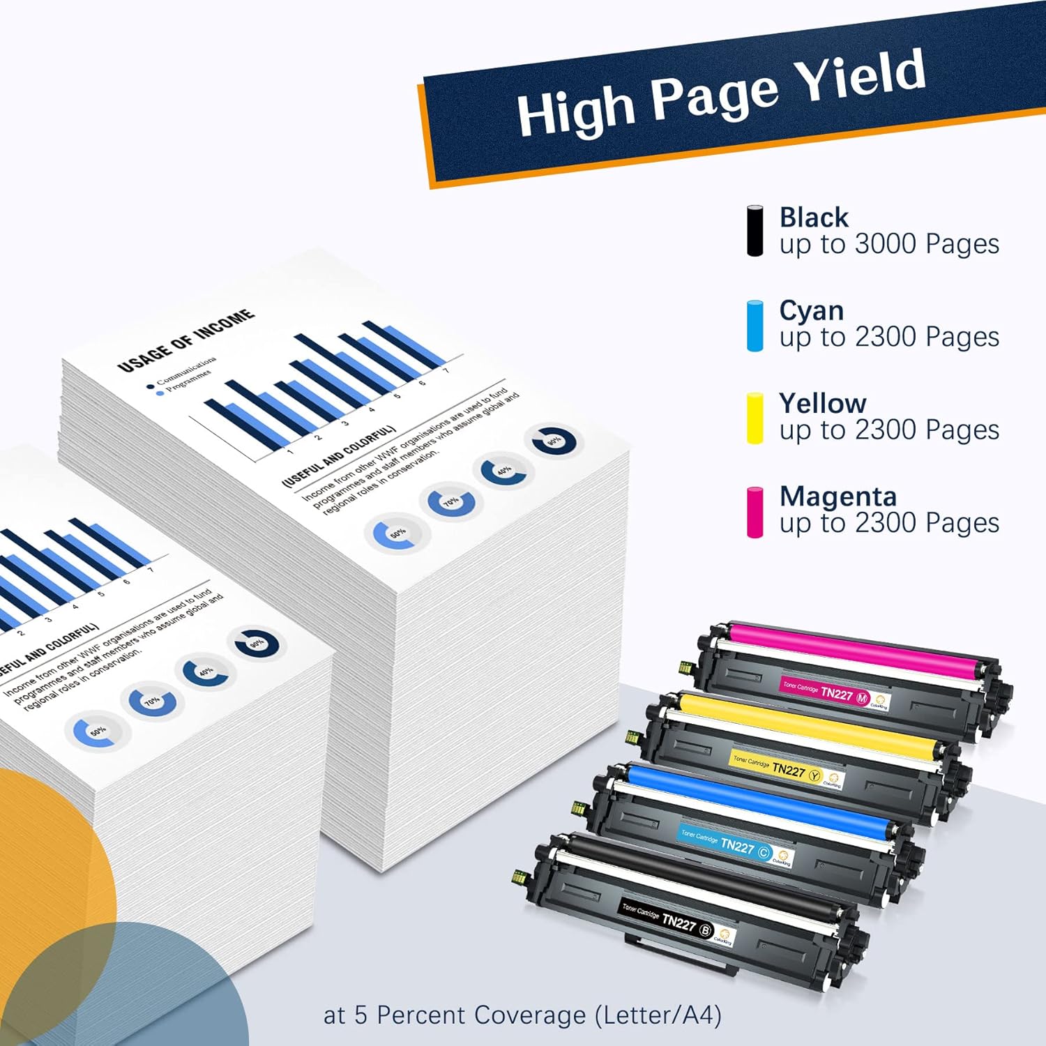 Compatible Toner Cartridge 4 Pack High Yield T4836
