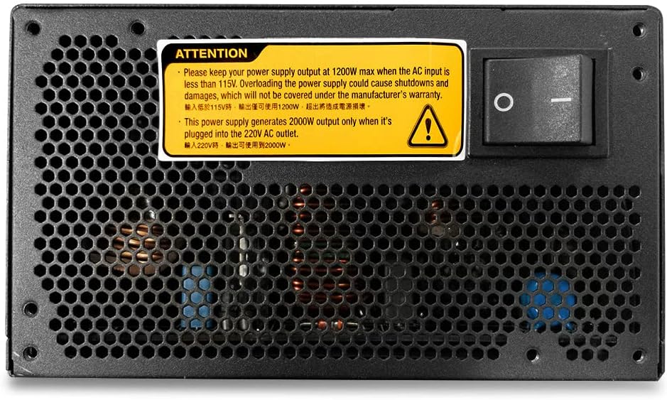 2000W 80 Plus Gold Fully Modular Power Supply X453954
