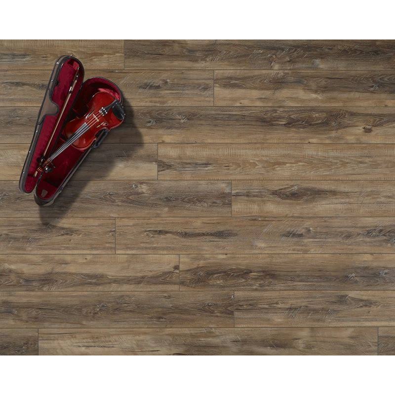 Dark Brown Luxury Vinyl Plank Flooring 23.4 Sq. ft. per Carton L7194