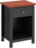 White 1-Drawer Wooden Nightstand H34600
