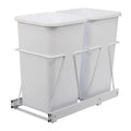 White Double Pull-Out Trash Can U950537