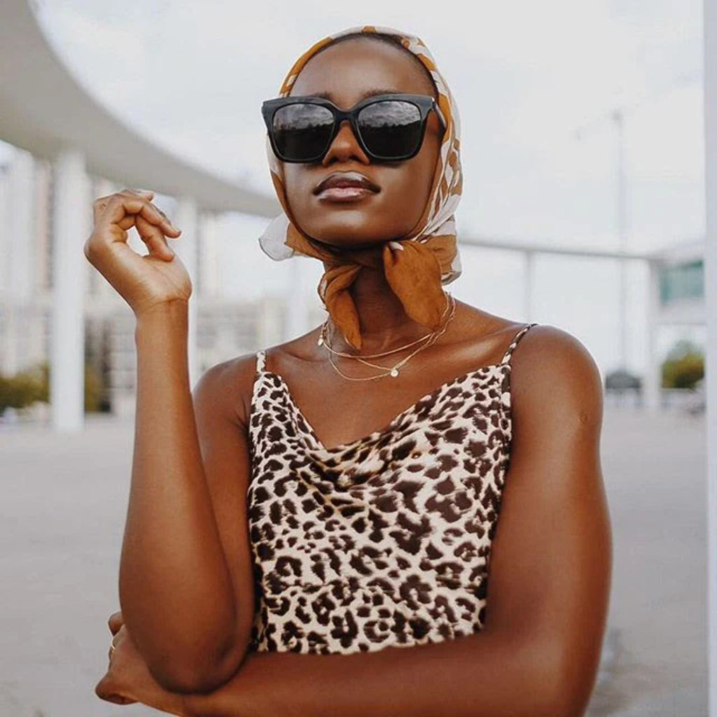 Oversized Polarized Sunglasses Black Grey V10613