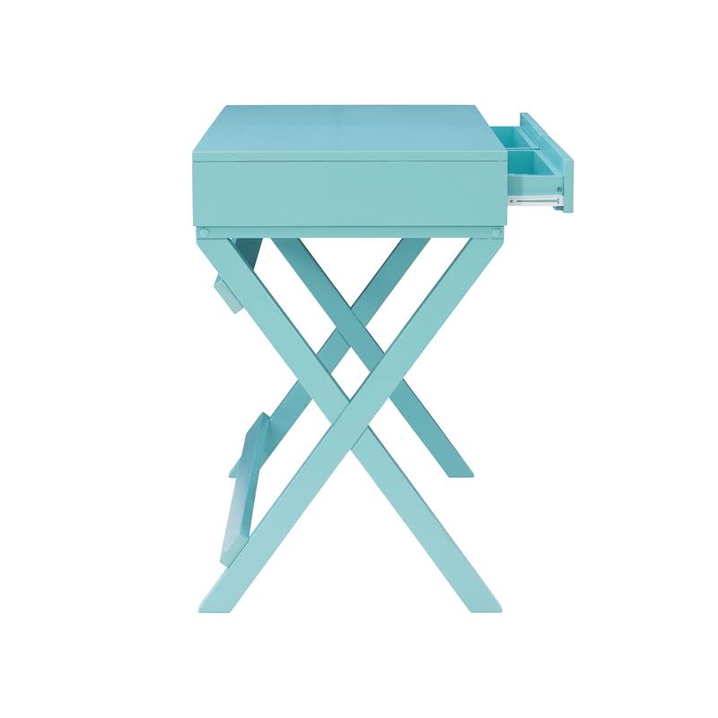 Blue Wood Writing Desk B681