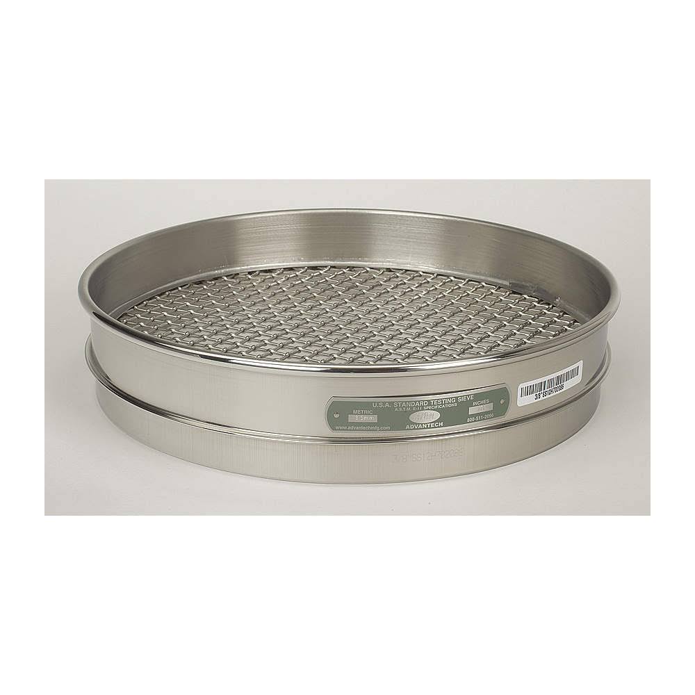 4Ss12H Sieve, #4, S/s, 12 in, Half HT I575
