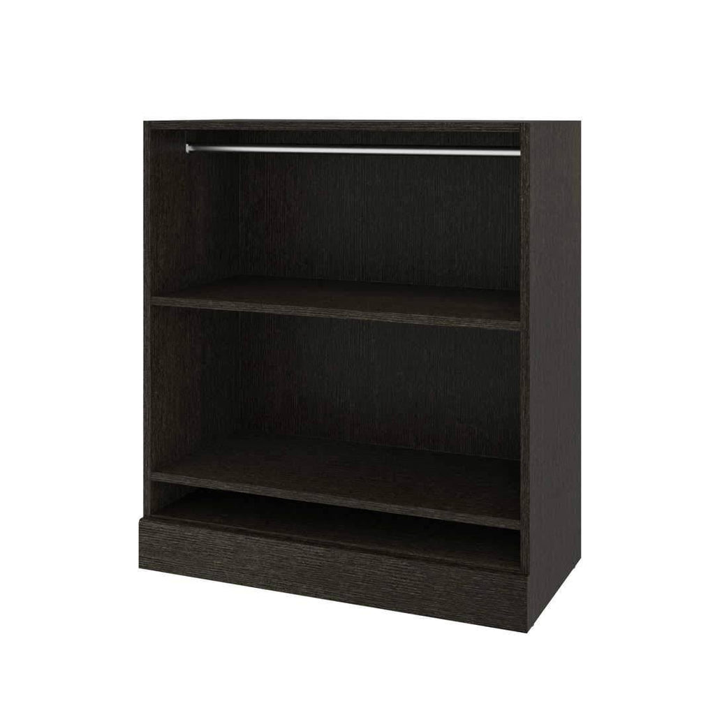 White Low Storage Unit with Rod X756