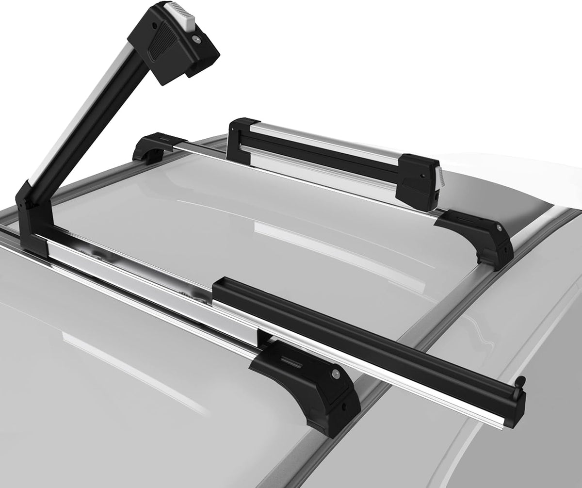 Universal Ski & Snowboard Car Rack with Anti-Theft Lock, 35 Fits Up to 6 Pairs of Skis or 4 Snowboards M390