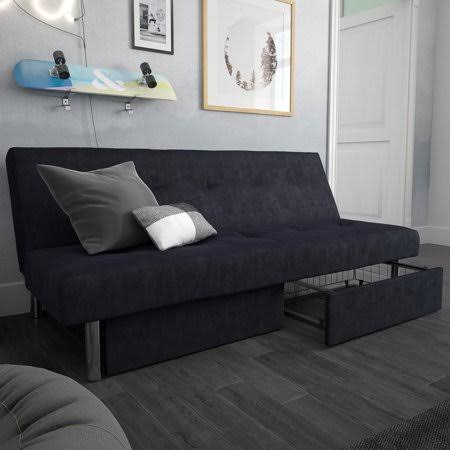 Blue Storage Futon G668