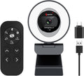 60FPS 1080P Streaming Webcam with Ring Light and Privacy Cover M5685
