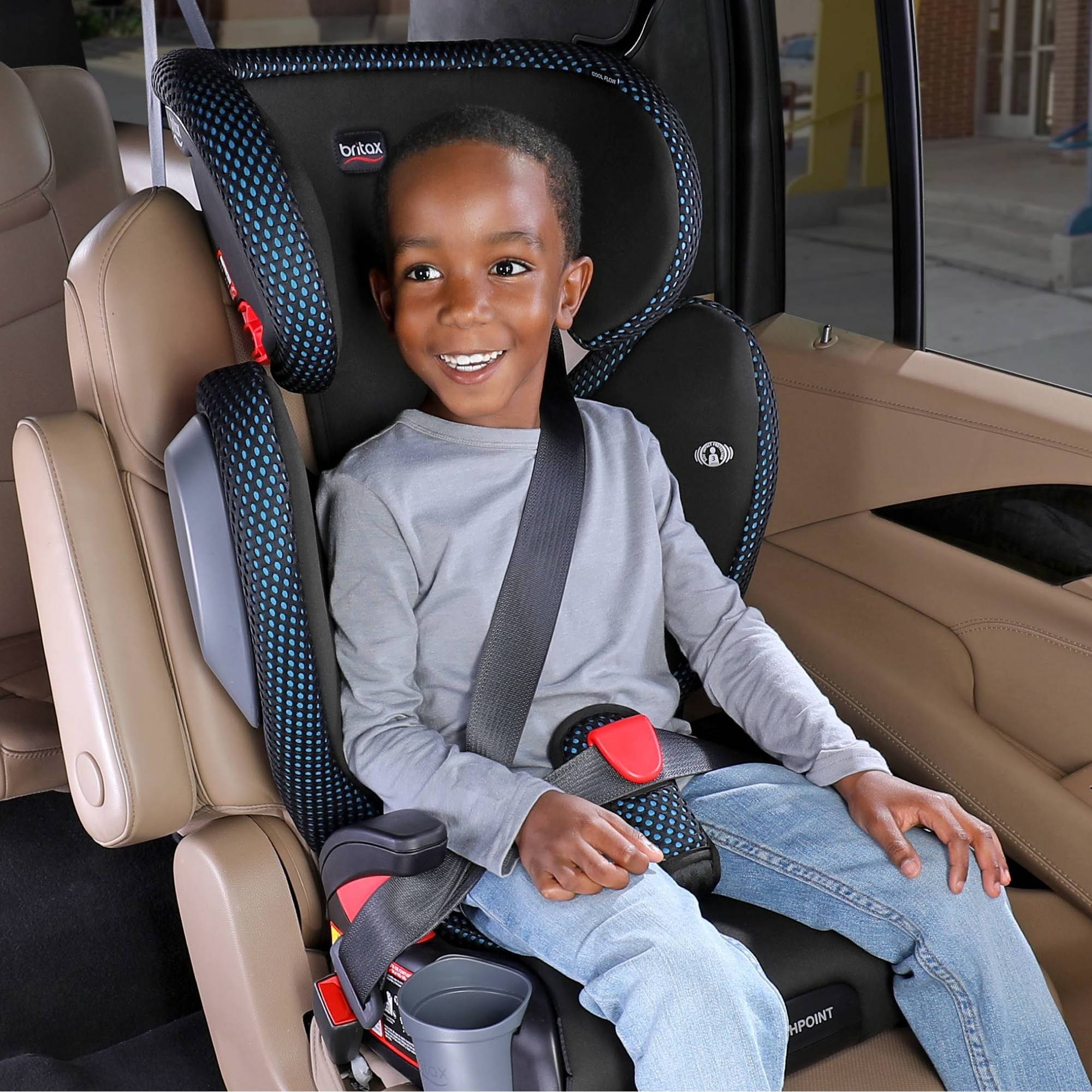 Cool Flow Grey Belt-Positioning Booster Car Seat A179