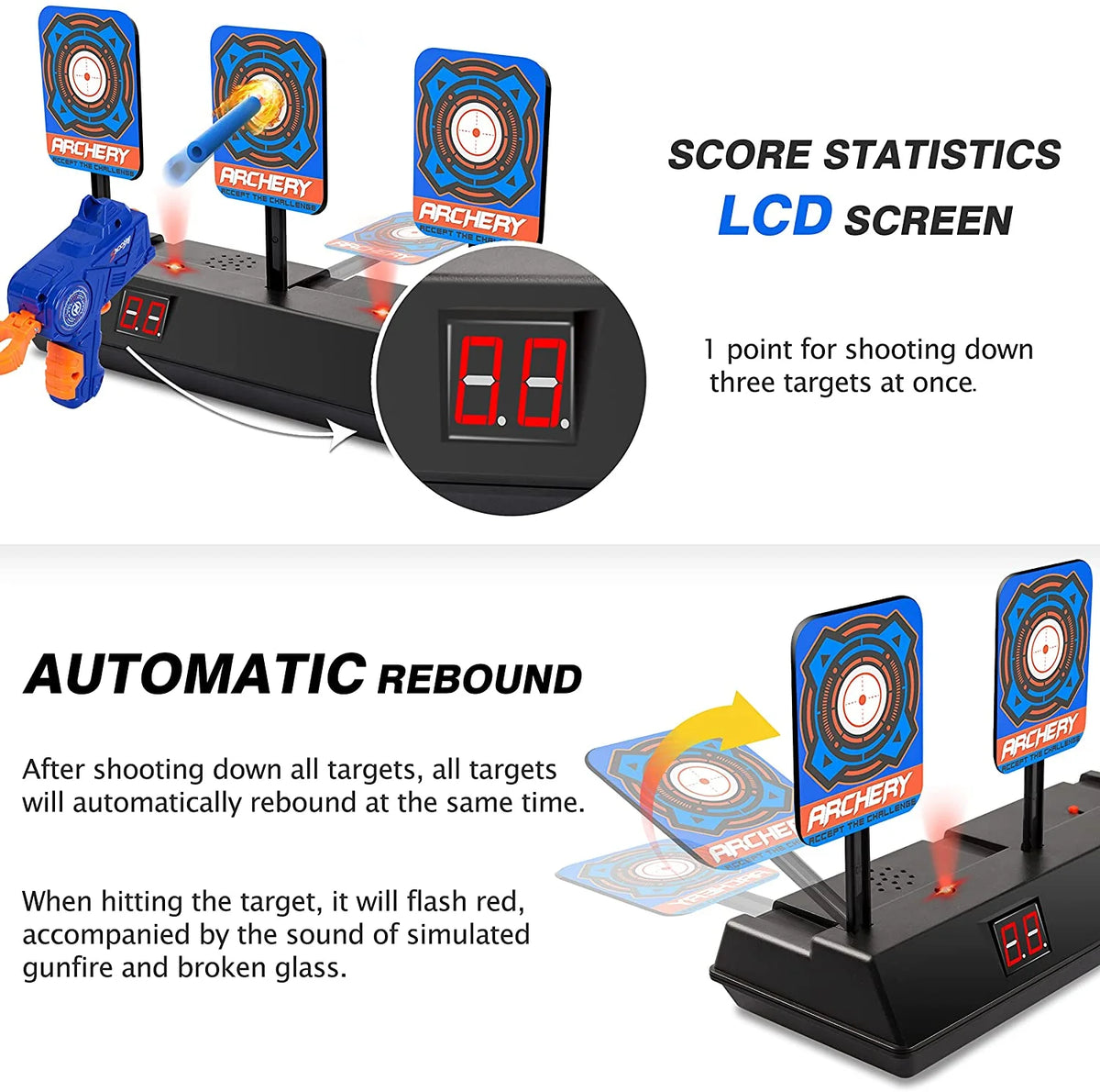 Electric Scoring Dart Toy Gun O9217