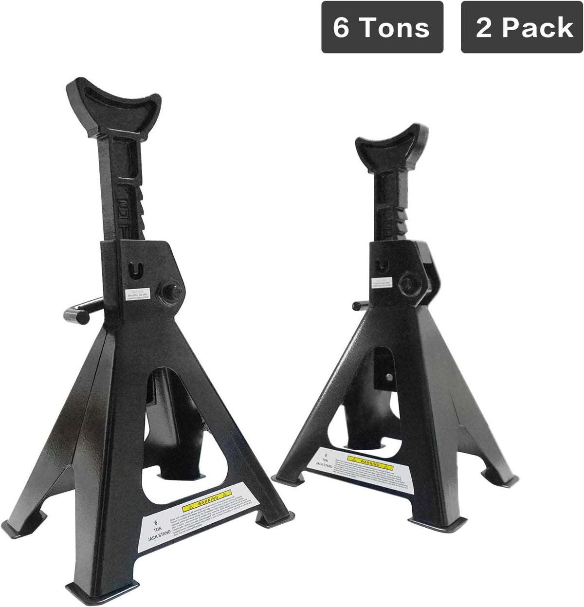 Steel Jack Stands 6 Ton Capacity, Pack of 2 K314108