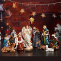 13 Pieces Resin Nativity Scene Set H4429