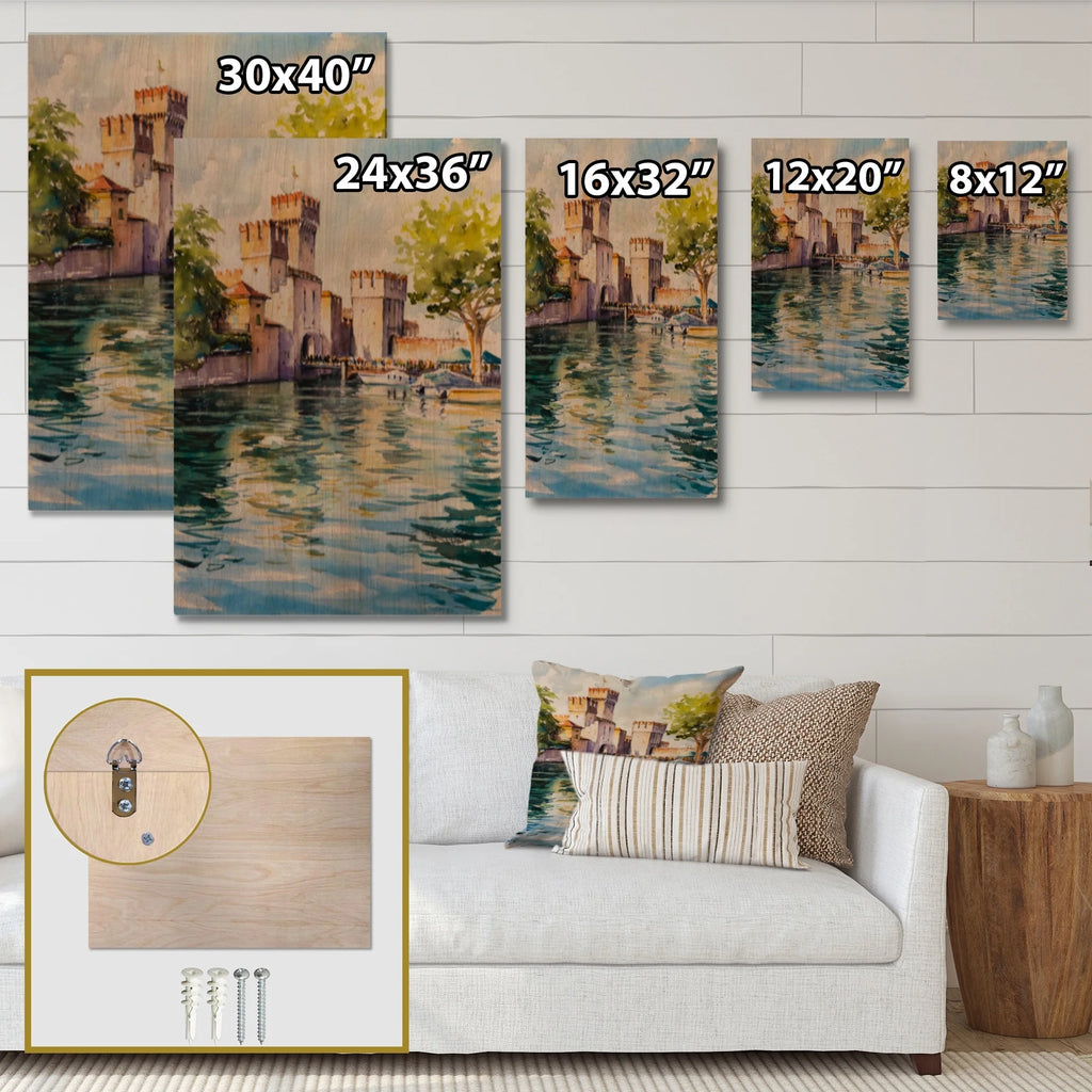 Natural Pine Wood Wall Art 24 In. X 36 In. G268