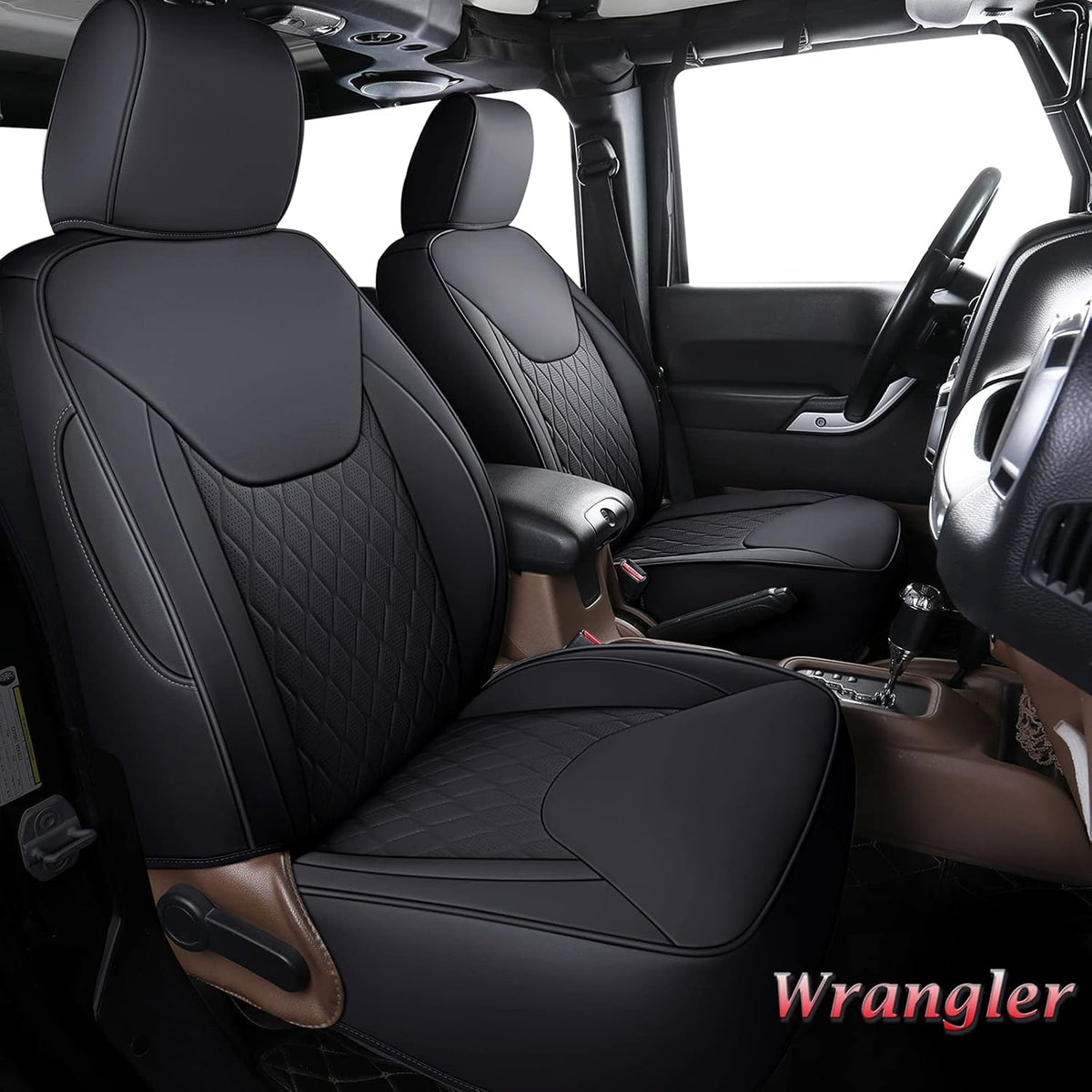 Red Leather Seat Covers Full Set I649820