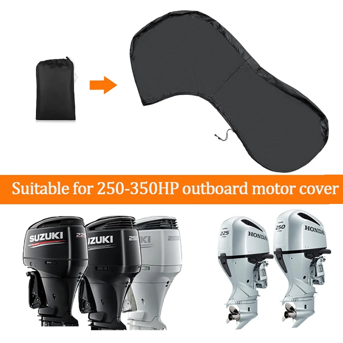 Waterproof 600D Oxford Outboard Motor Cover R1243