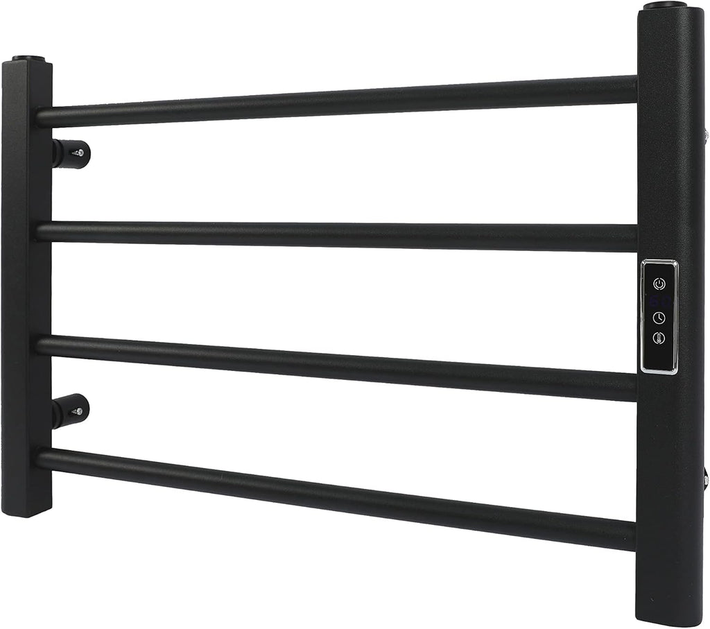 Matte Gray 6 Bars Wall Mounted Heated Towel Warmer W88407