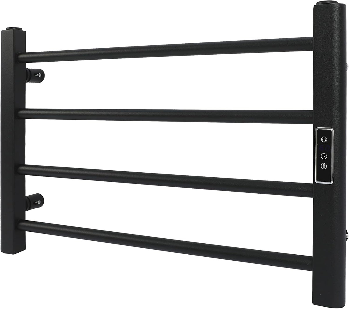 Matte Gray 6 Bars Wall Mounted Heated Towel Warmer W88407