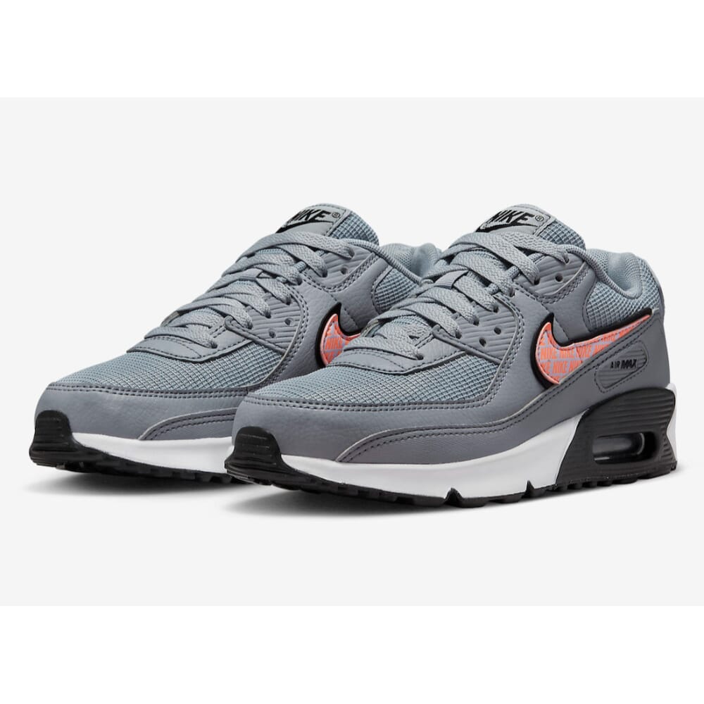Wolf Grey/Sunset Glow Air Max 90 Grade-School Size 7Y K829