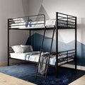 Black Twin over Twin Metal Bunk Bed K161976