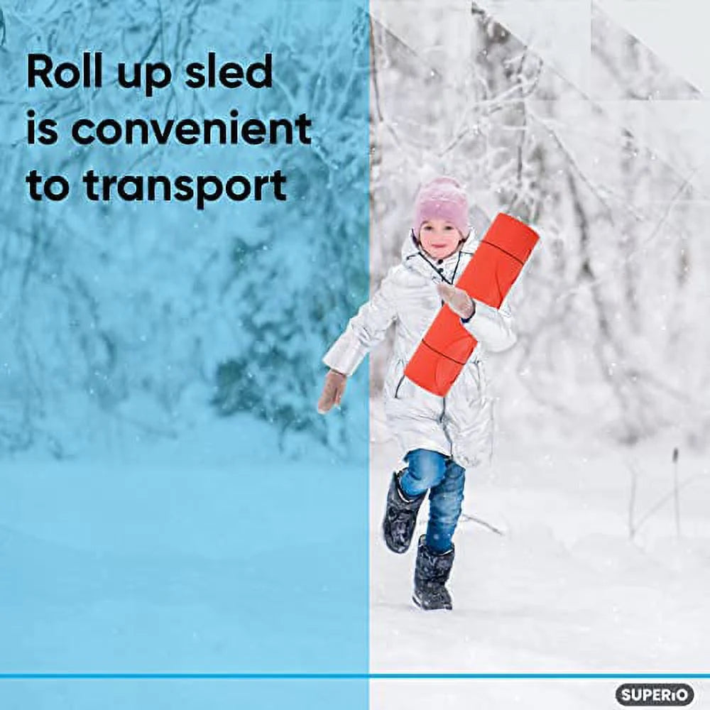 2 Pack Lightweight Plastic Snow Sled M52518
