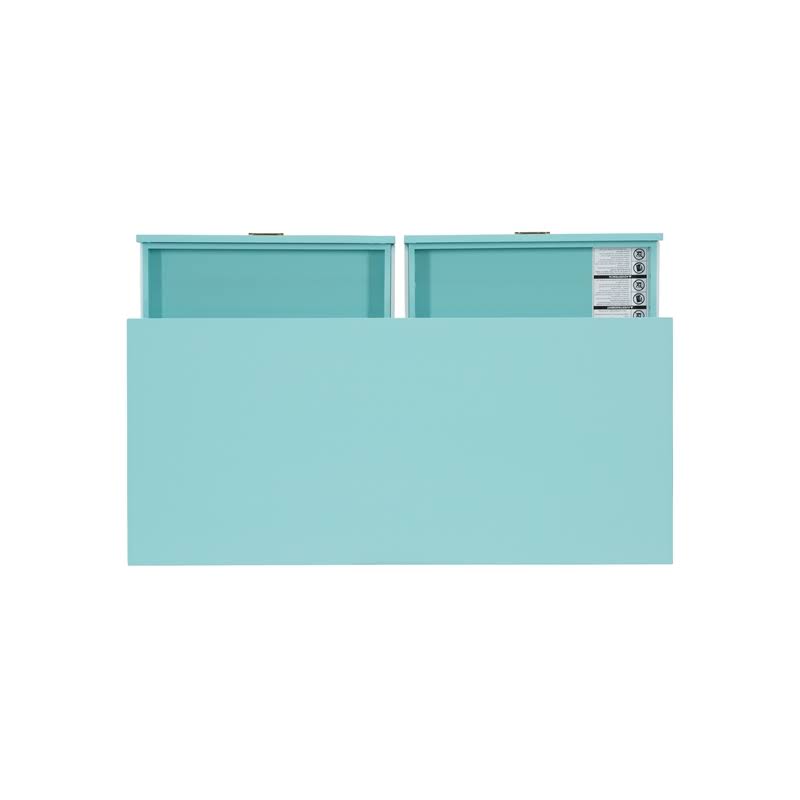 Blue Wood Writing Desk B681