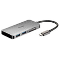 USB 3.0 Type-C Aluminium Black Port Replicator Y70249