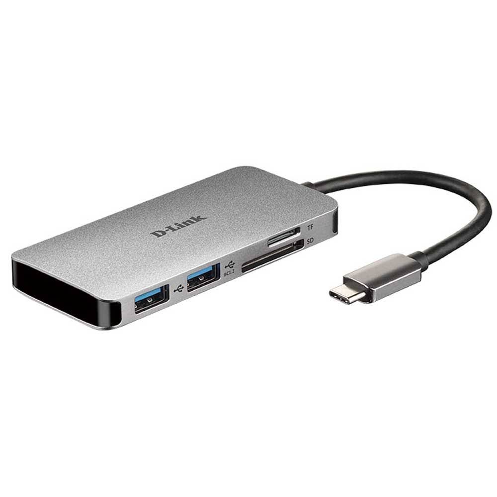 USB 3.0 Type-C Aluminium Black Port Replicator Y70249