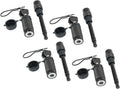 Black Trailer Hitch Lock, 1/2 Inch Pin Diameter, 4 Pack F74963