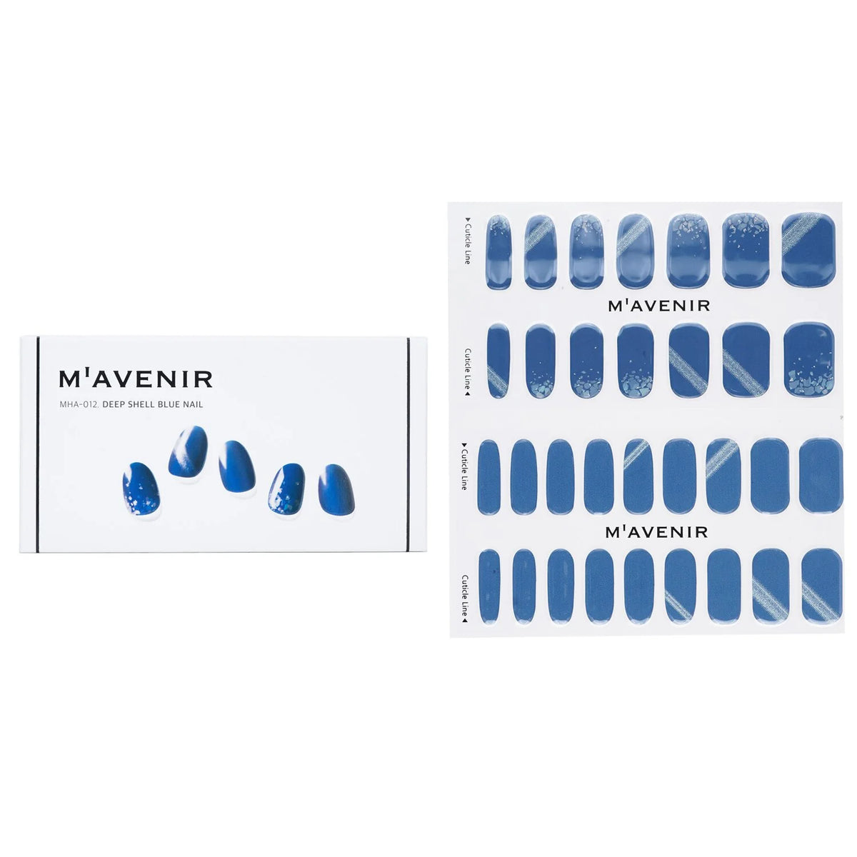 Blue Nail Sticker 32pcs C64341