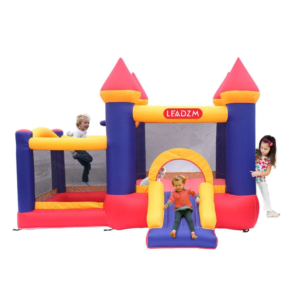 Inflatable Bounce House Castle Kids Slide Jumper Bouncer 2 Room with Blower O2169