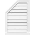 Octagonal Surface Mount PVC Gable Vent with Brickmould X78083