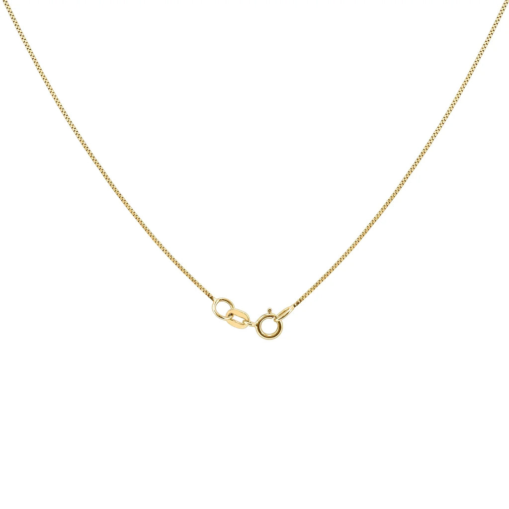 18" 14K Yellow Gold Box Chain with Spring Ring Clasp Q712390