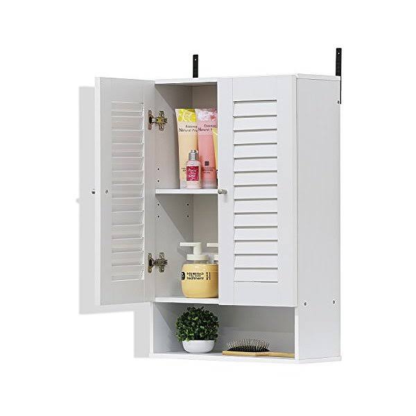 White Double Door Wall Cabinet U84362
