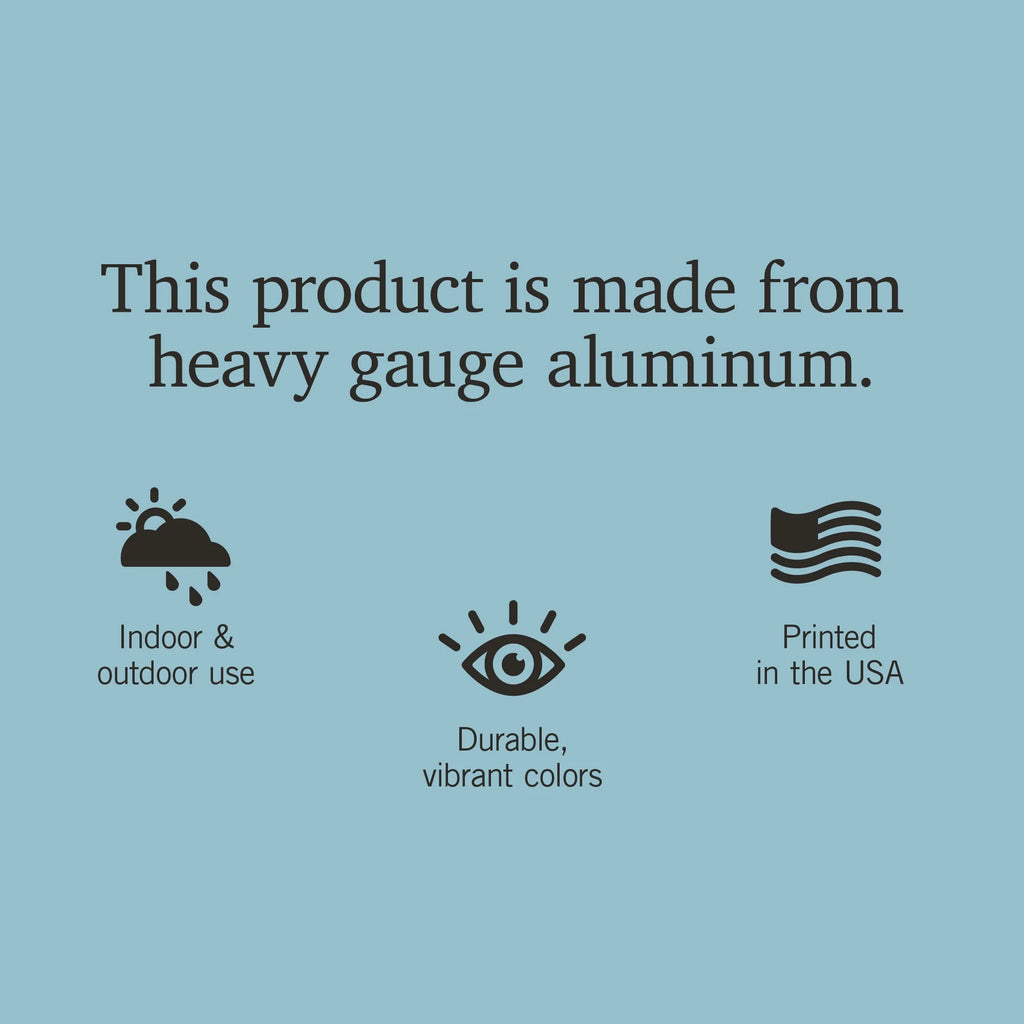 12x18 Aluminum Metal Sign Decor K819866