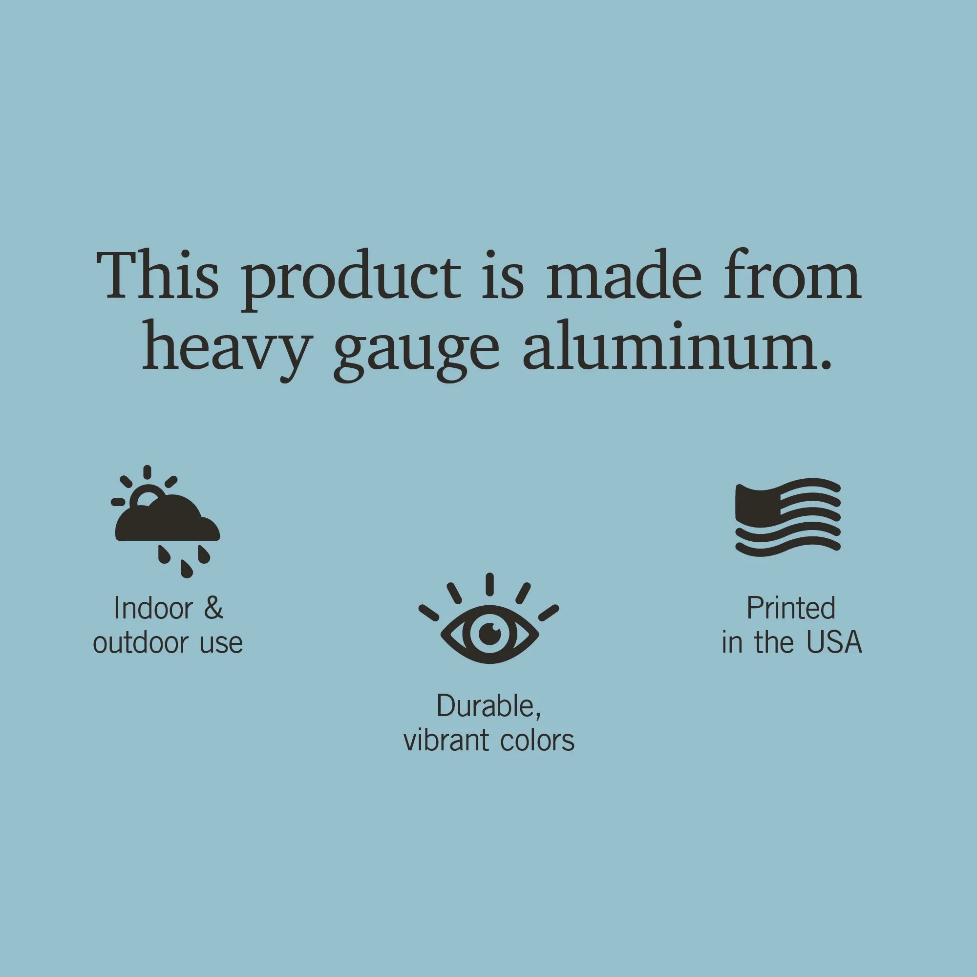12x18 Aluminum Metal Sign Decor K819866