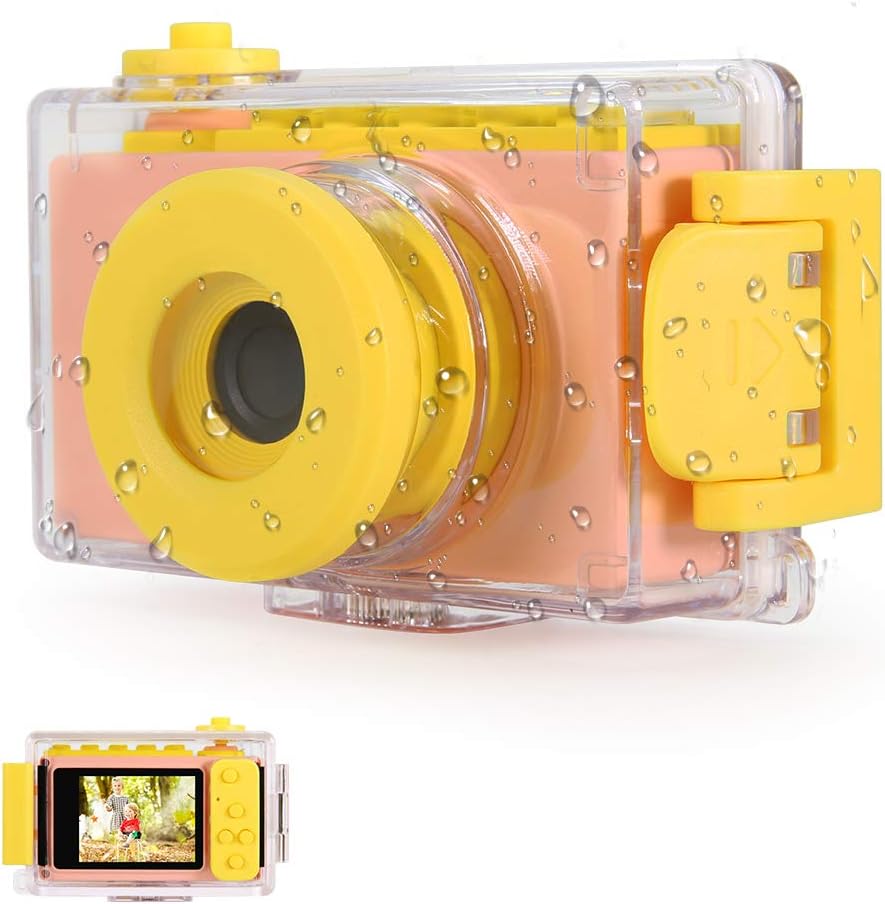 Waterproof Kids Camera Mini 8MP 1080P HD Camcorder with 16GB MicroSD Card (Blue) P76229