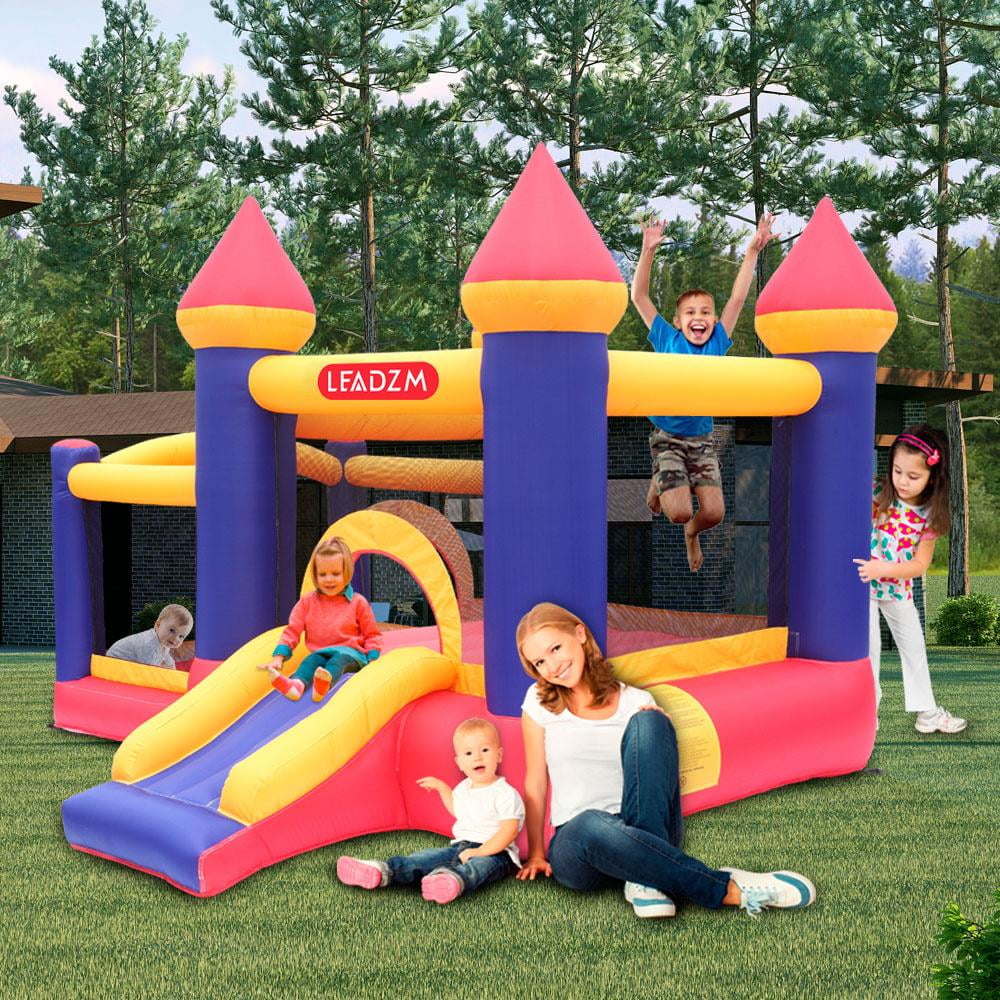 Inflatable Bounce House Castle Kids Slide Jumper Bouncer 2 Room with Blower O2169