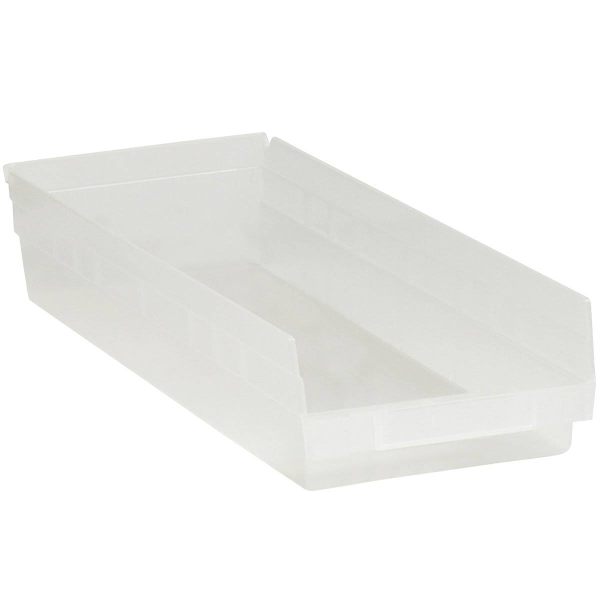 Plastic Shelf Bins Clear 6/Case T46957