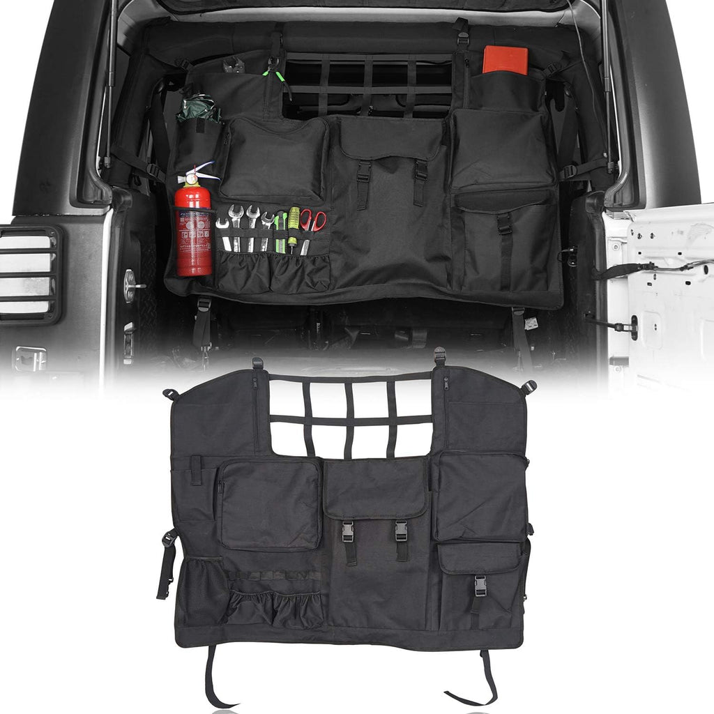 Rear Seat Cover Cargo Net Trunk Organizers Pouch Bags K8654
