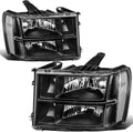 Headlight Assembly with Clear Lens Black Housing X28002