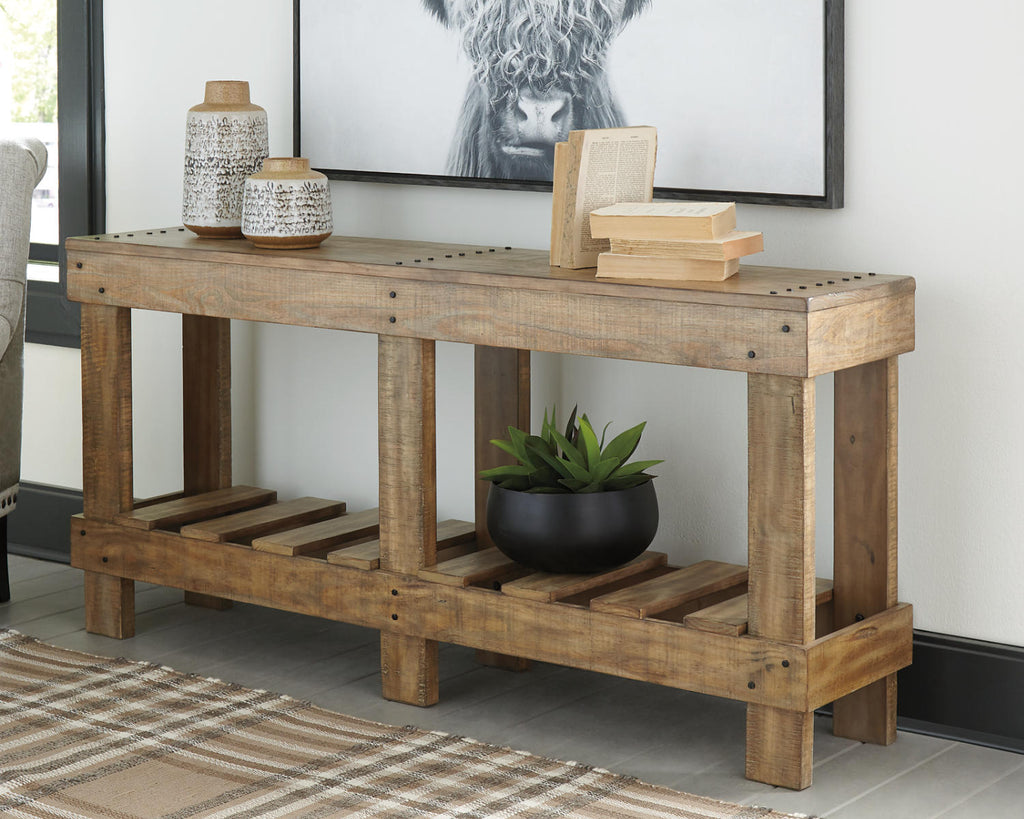 Casual Sofa Console Table Brown M189782
