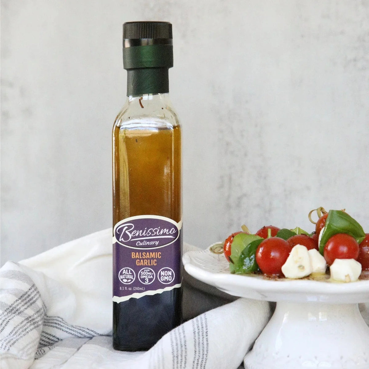 8.1 Fl Oz (3 Pack) Balsamic Garlic Infused Oil B7462