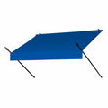 6 ft. Manually Retractable Awning in Pacific Blue, Gray Q76102