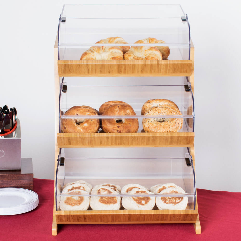 3 Tier Bamboo Bakery Display S315479